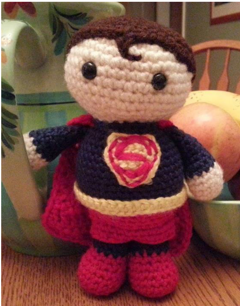 Amigurumi Superman Crochet Pattern: Detailed Instructions for Creating a 6-7 Inch Tall Doll pattern preview