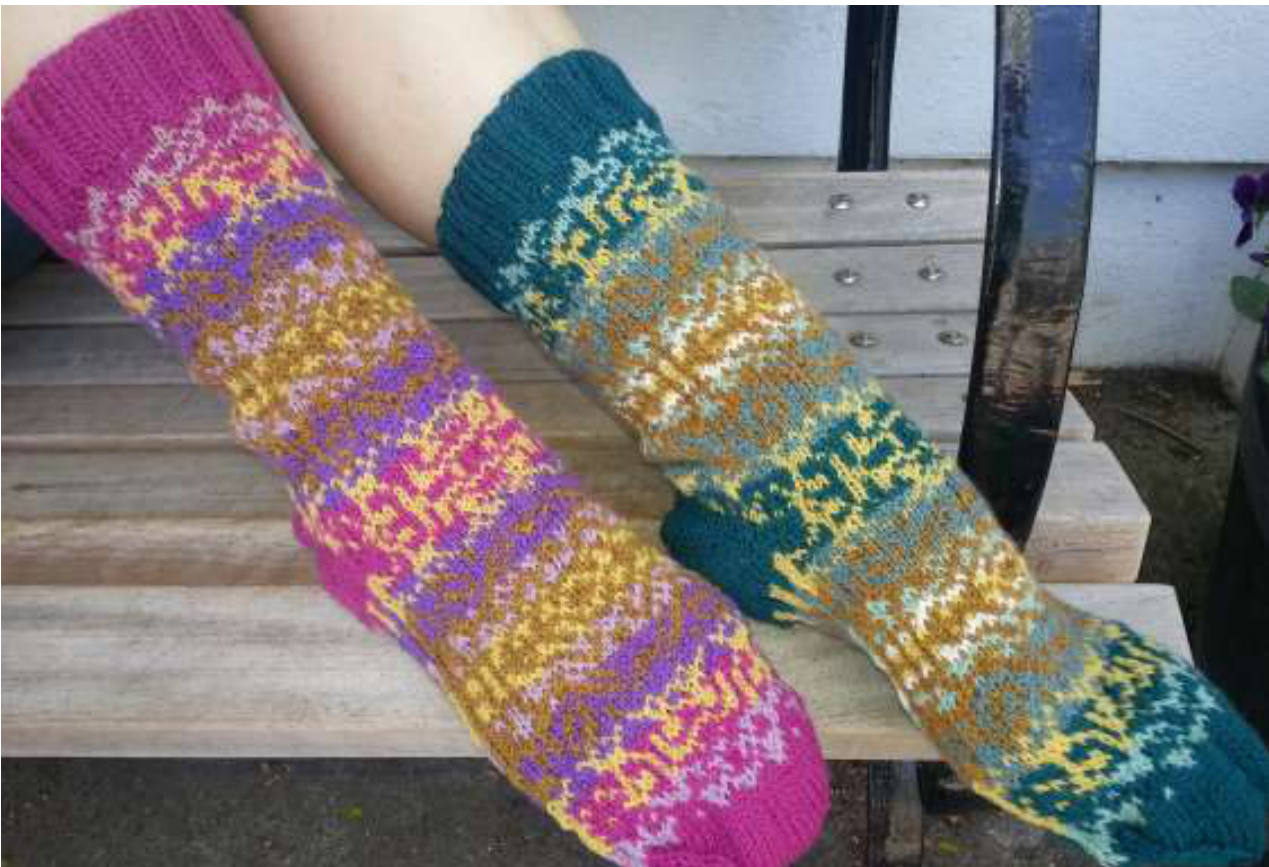 Fairytale Socks: A Magical Mystery Knitting Pattern with Cat Bordhi's Sweet Tomato Heel pattern preview