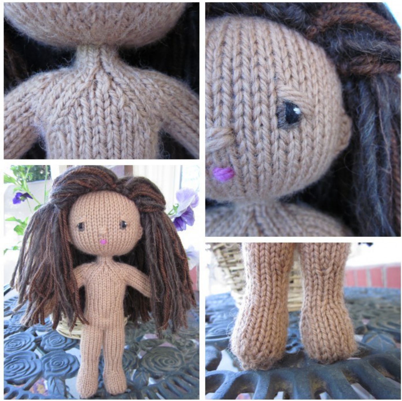 Grace Notes Doll: A Comprehensive Guide to Knitting a Nine-Inch Jointed Doll with Detailed Instructions and Material List pattern preview