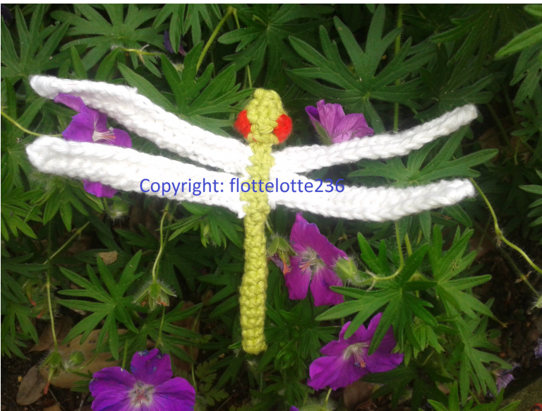 Amigurumi Dragonfly Crochet Pattern with Detailed Instructions and Special Eye Stitch pattern preview