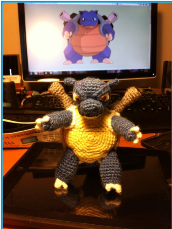 Blastoise Pokémon Amigurumi Pattern: A Detailed Crochet Guide by Edward Yong pattern preview