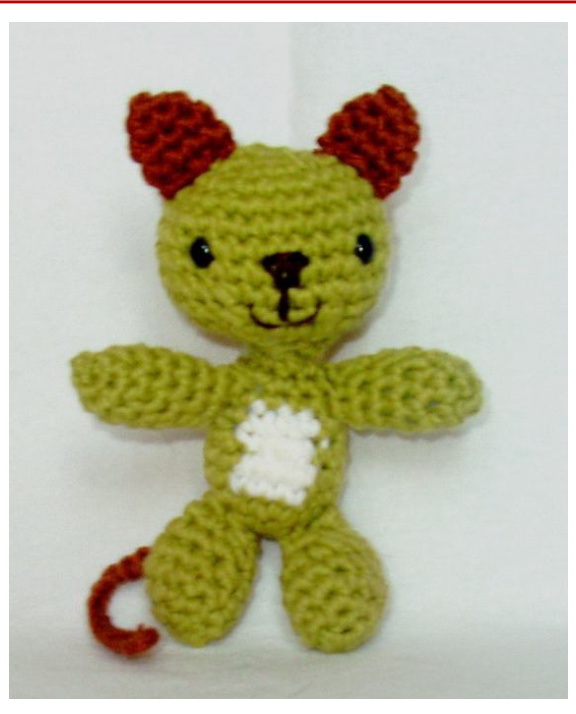 Little Cat the Ami: Detailed Crochet Pattern for a Cute 9cm Tall Amigurumi Toy pattern preview