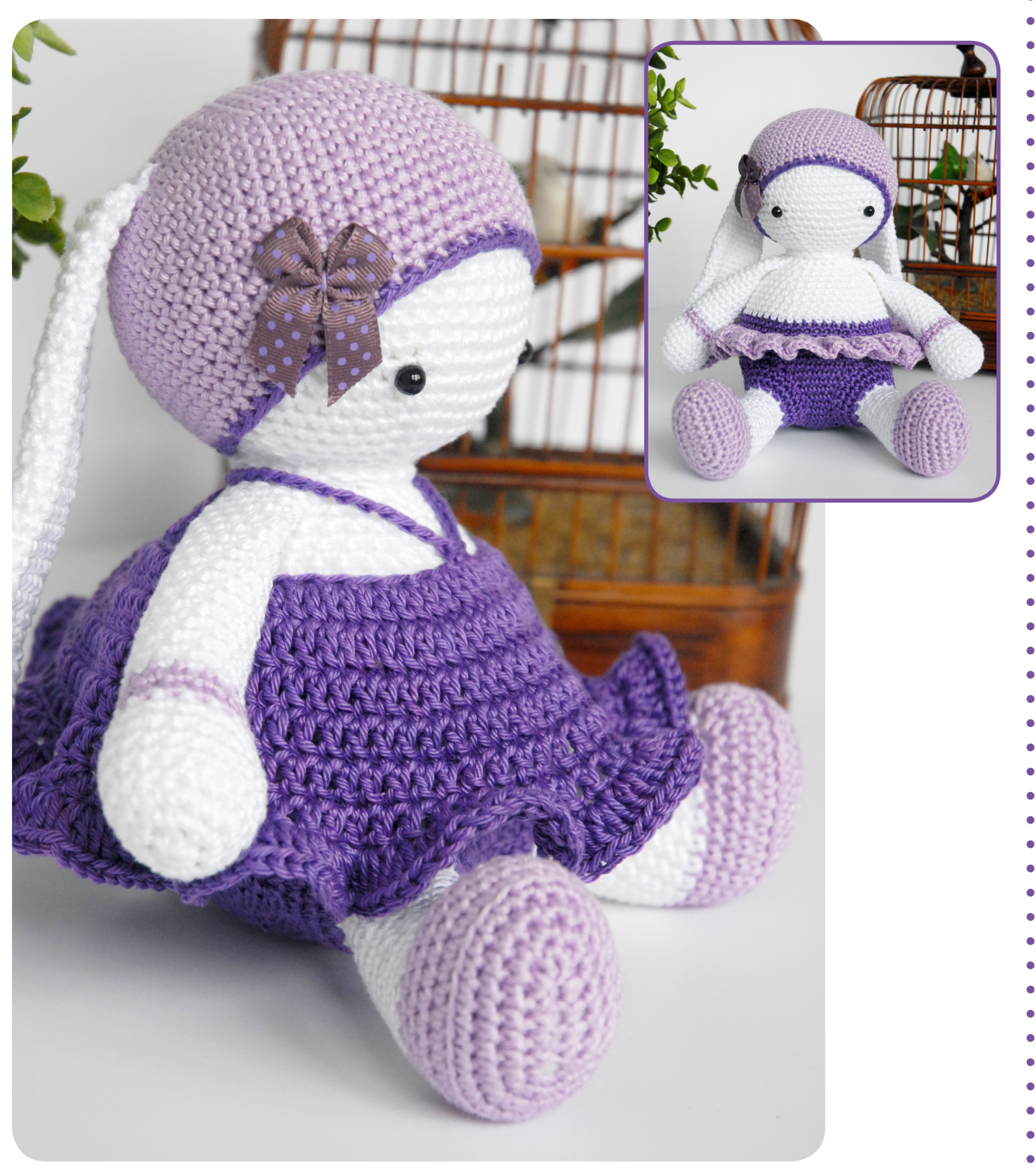 Detailed Crochet Pattern for Lulue Tulipe Amigurumi Toy with Safety Tips and Abbreviations pattern preview