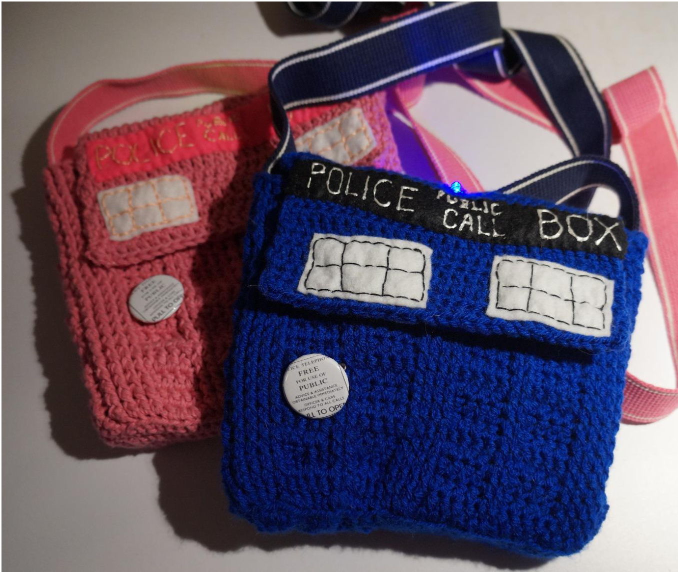 Crochet TARDIS Bag Pattern with E-Textile LED Light: A Comprehensive Guide for Whovians pattern preview