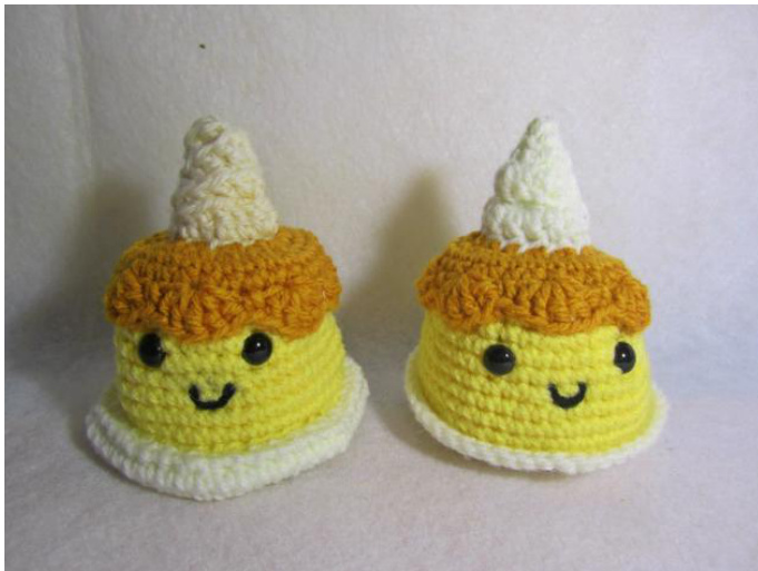 Crochet Pattern for Adorable Stuffed Pudding with Detailed Instructions and Variations pattern preview