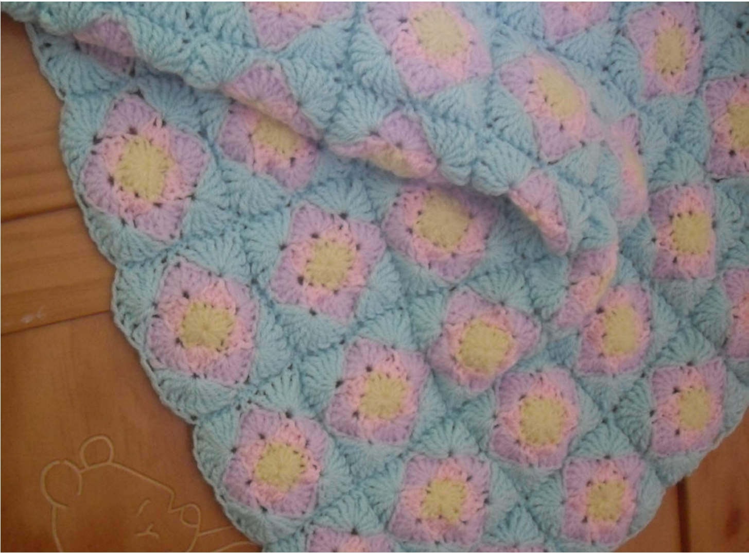 Squares Motif Blanket Crochet Pattern by Peach.Unicorn Designs - Detailed Guide with Material and Stitch Directory pattern preview