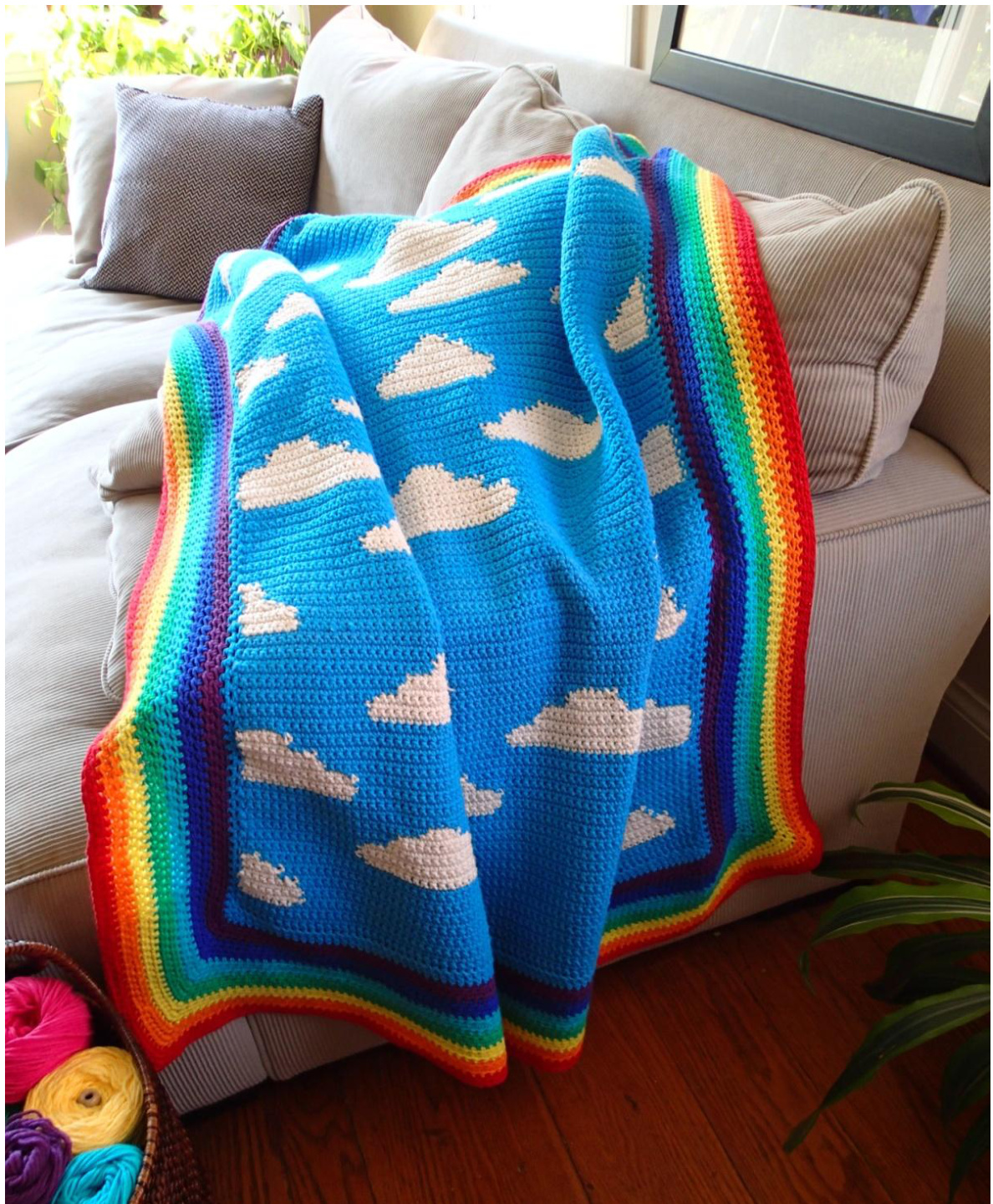 Beautiful Day Blanket Crochet Pattern by Susan Kennedy of PrettyPeaceful - Detailed Instructions and Yarn Recommendations pattern preview