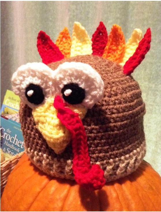 Tomas Turkey Beanie: A Fun Thanksgiving-Themed Crochet Pattern for Advanced Beginners pattern preview