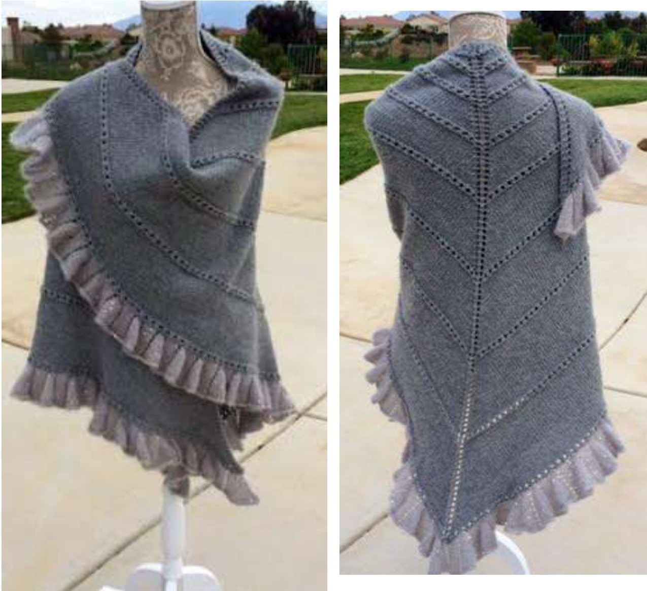 The Champagne Run Shawl: A Luxurious Knitting Project with Detailed Instructions and Materials List pattern preview