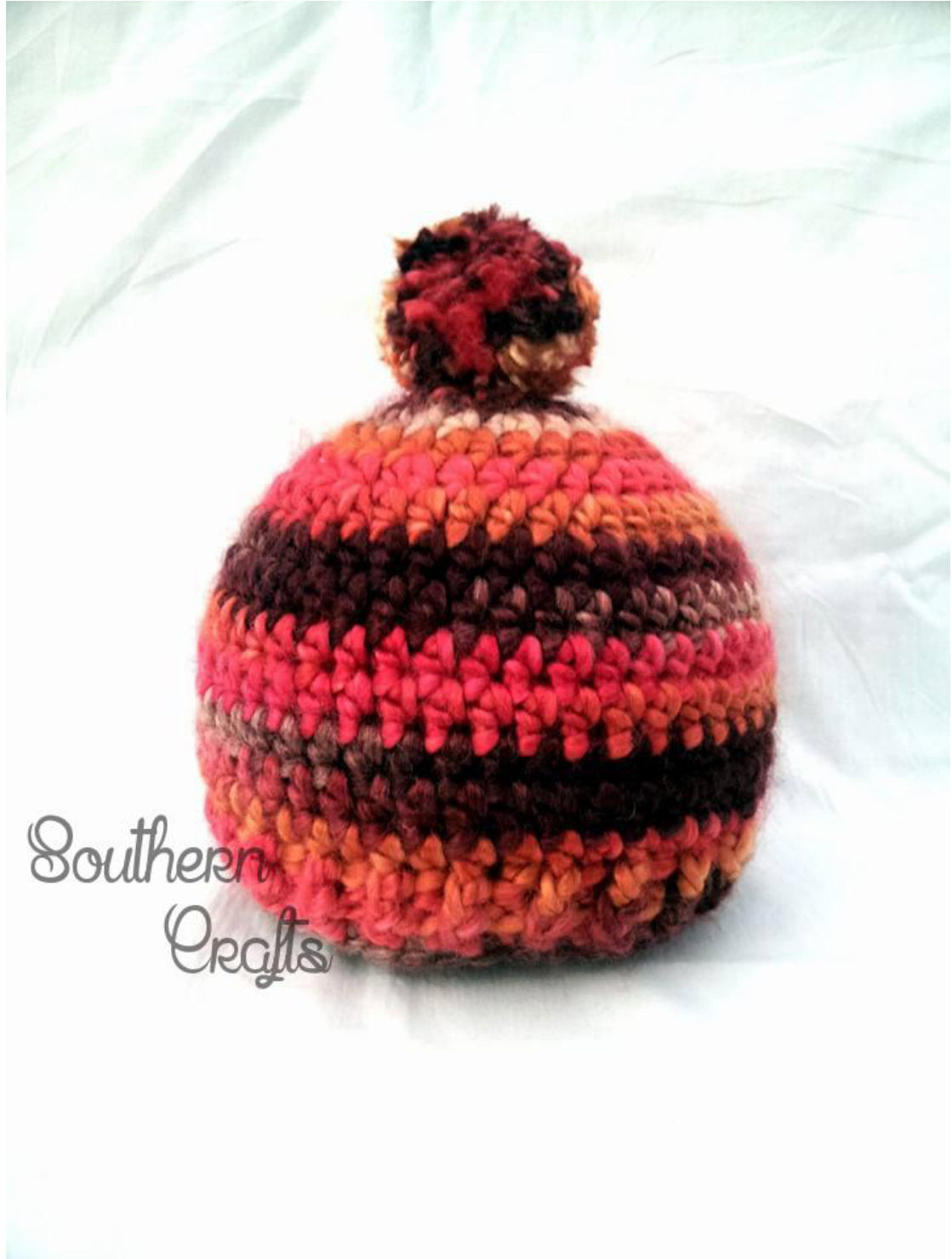 Columbus Beanie Crochet Pattern by Mikayla Hoople - Detailed Instructions and Materials pattern preview