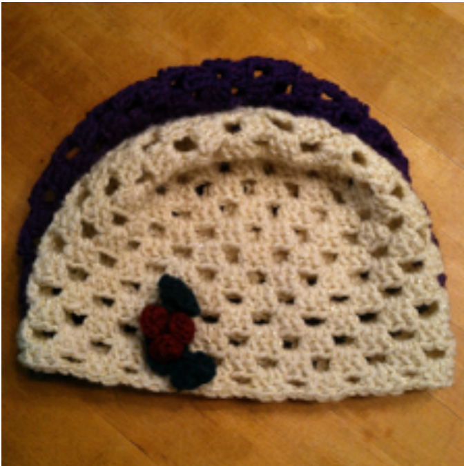 Simple Granny Square Hat Crochet Pattern by Cait St. George - Detailed Instructions and Material List pattern preview