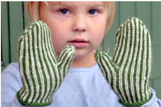 Twined Kid's Mitt Knitting Pattern with Detailed Instructions and Tips pattern preview