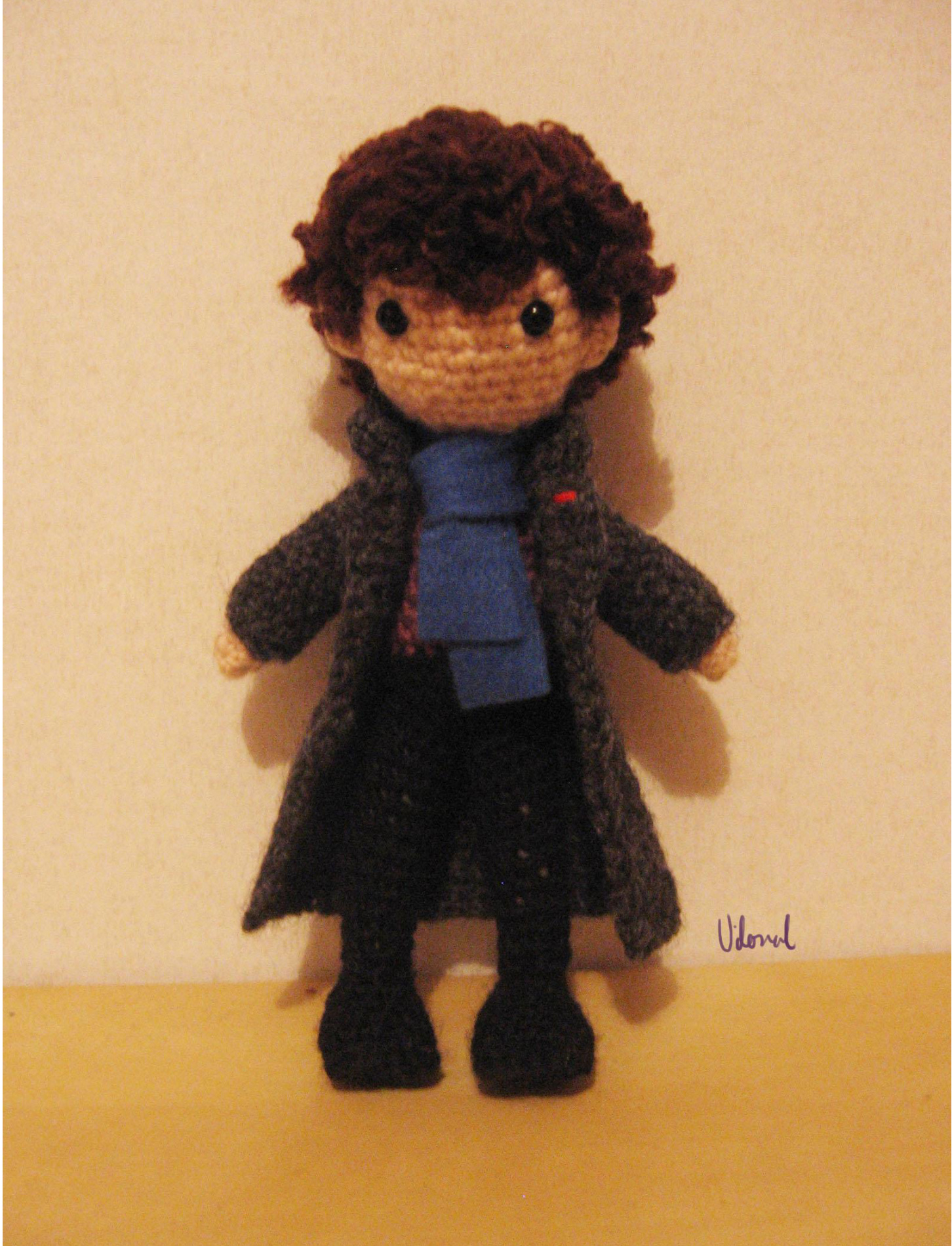 Crocheted Consulting Detective Sherlock Holmes Amigurumi Pattern by Vilonal pattern preview