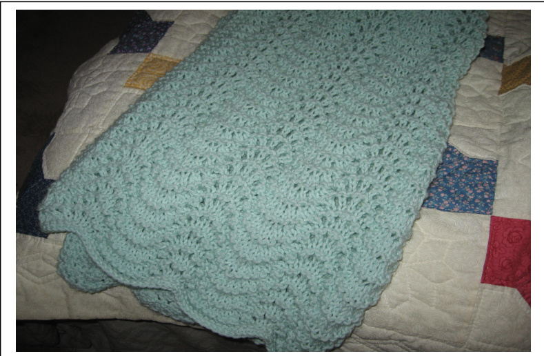 Reese's Easy Peasy Knitted Baby Blanket Pattern by Cheryl L. Mason - Worsted Weight Yarn, Size 10 Needle pattern preview