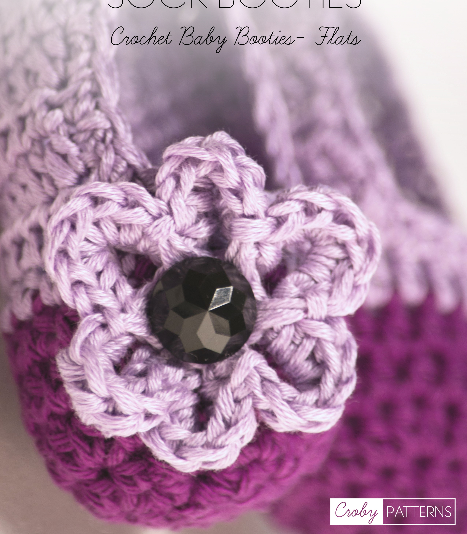 Comprehensive Crochet Pattern for Adorable Baby Booties with Flower Embellishment pattern preview