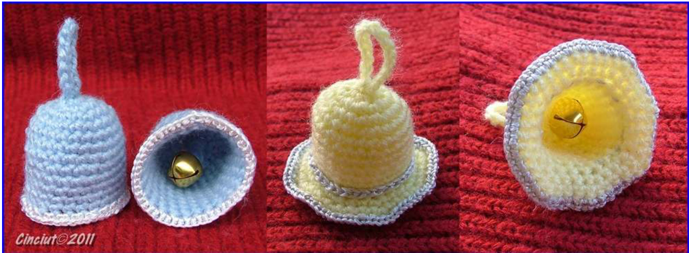 Amigurumi Bells Crochet Pattern - Detailed Instructions and Copyright Information pattern preview