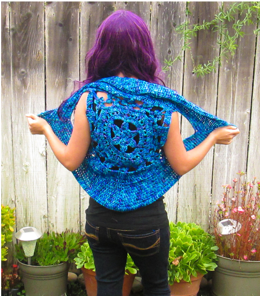 Crochet Pattern for Flower Piie Vest with Detailed Instructions and Special Techniques pattern preview