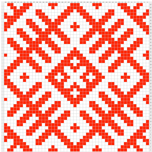 Exploring Komi Patterned Knitting: A Variational Theme in Traditional Russian Knitting Styles for Hats, Headbands, and Cuffs pattern preview