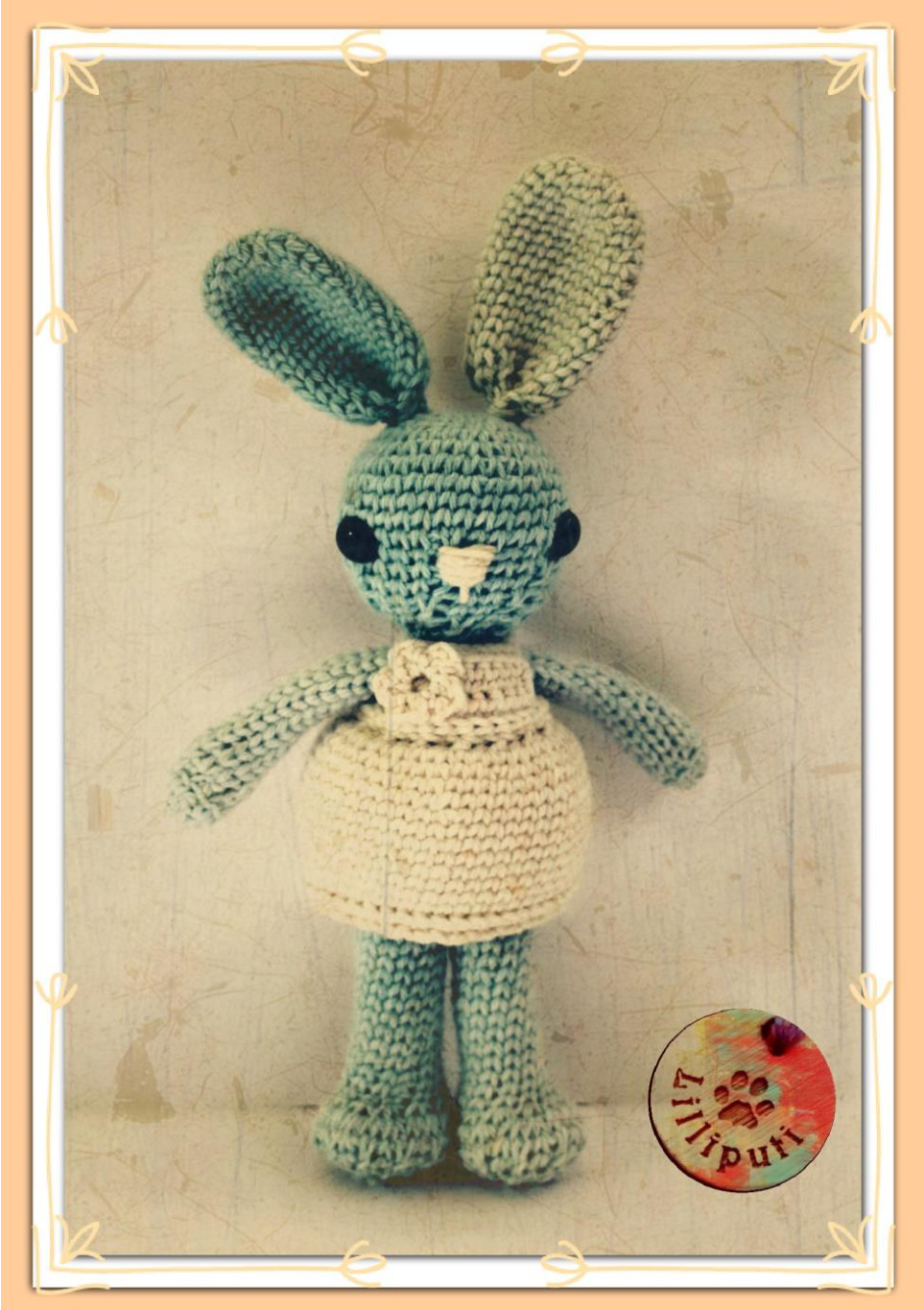 Clementine Vintage Crochet Bunny Pattern: A Unique Amigurumi Design Inspired by Early 20th Century Knitted Toys pattern preview