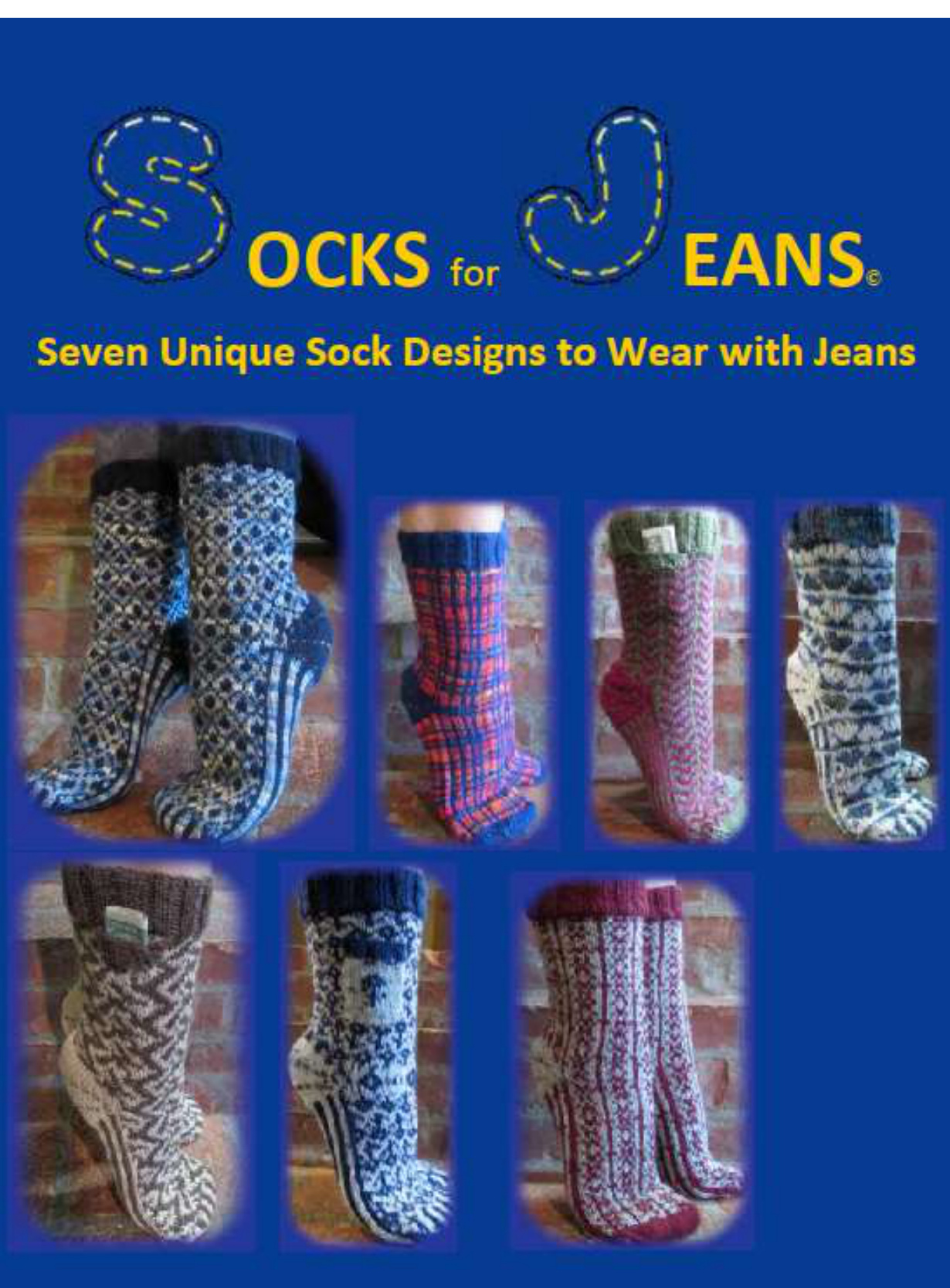 Socks for Jeans: A Stranded Knitting Pattern Collection by Deborah Tomasello pattern preview