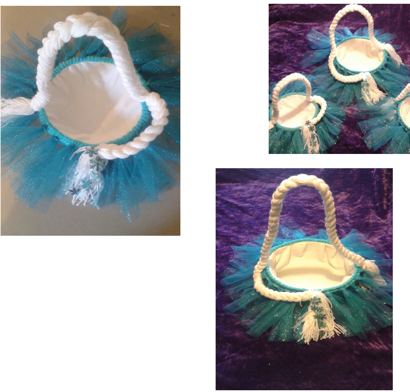 DIY Frozen-Inspired Easter Basket with Removable Tutu and Braid for Dress-Up Play pattern preview