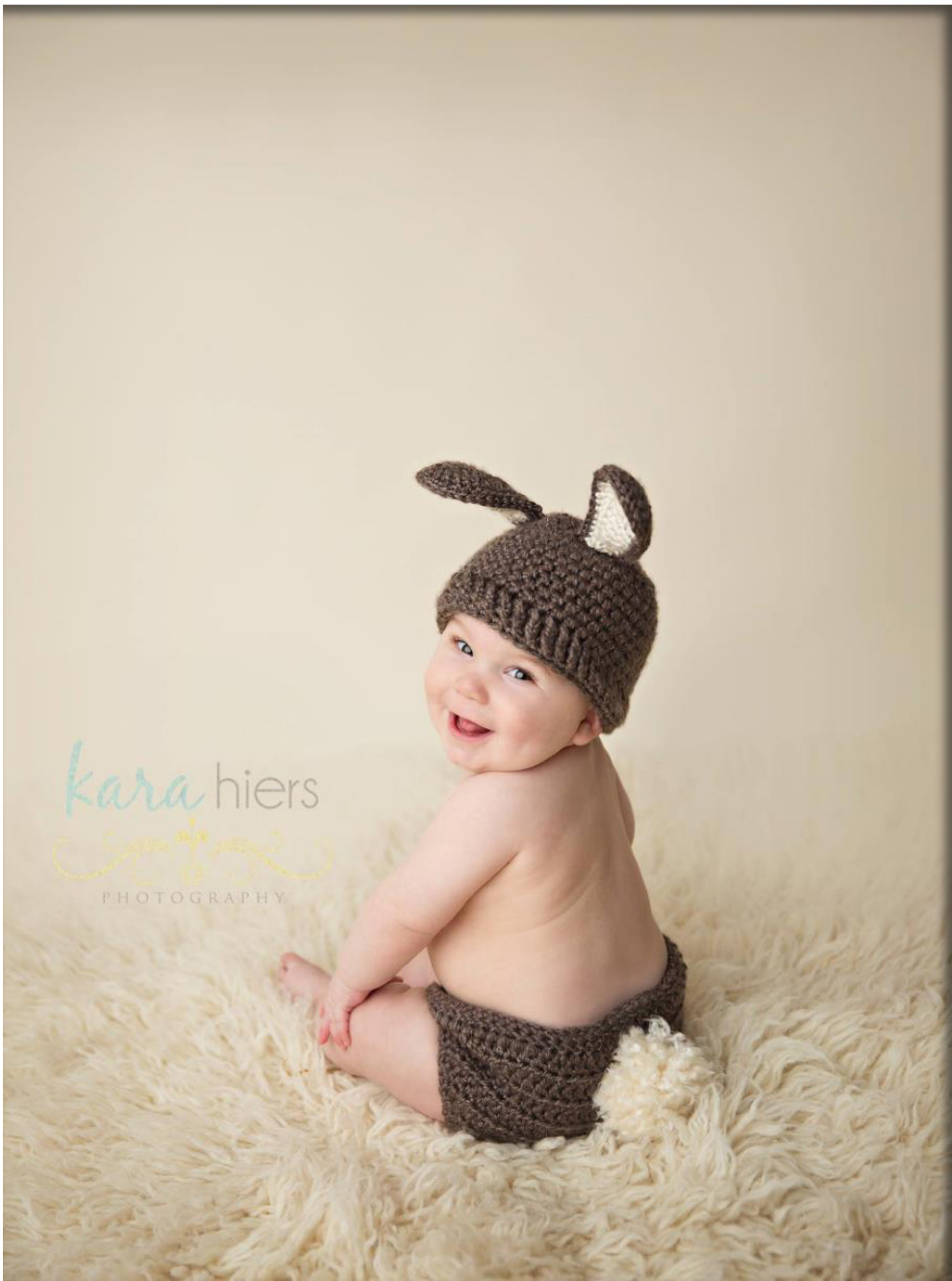 Crochet Pattern for Baby Hat with Ears by Creative Behavior - Detailed Instructions for Various Age Groups pattern preview