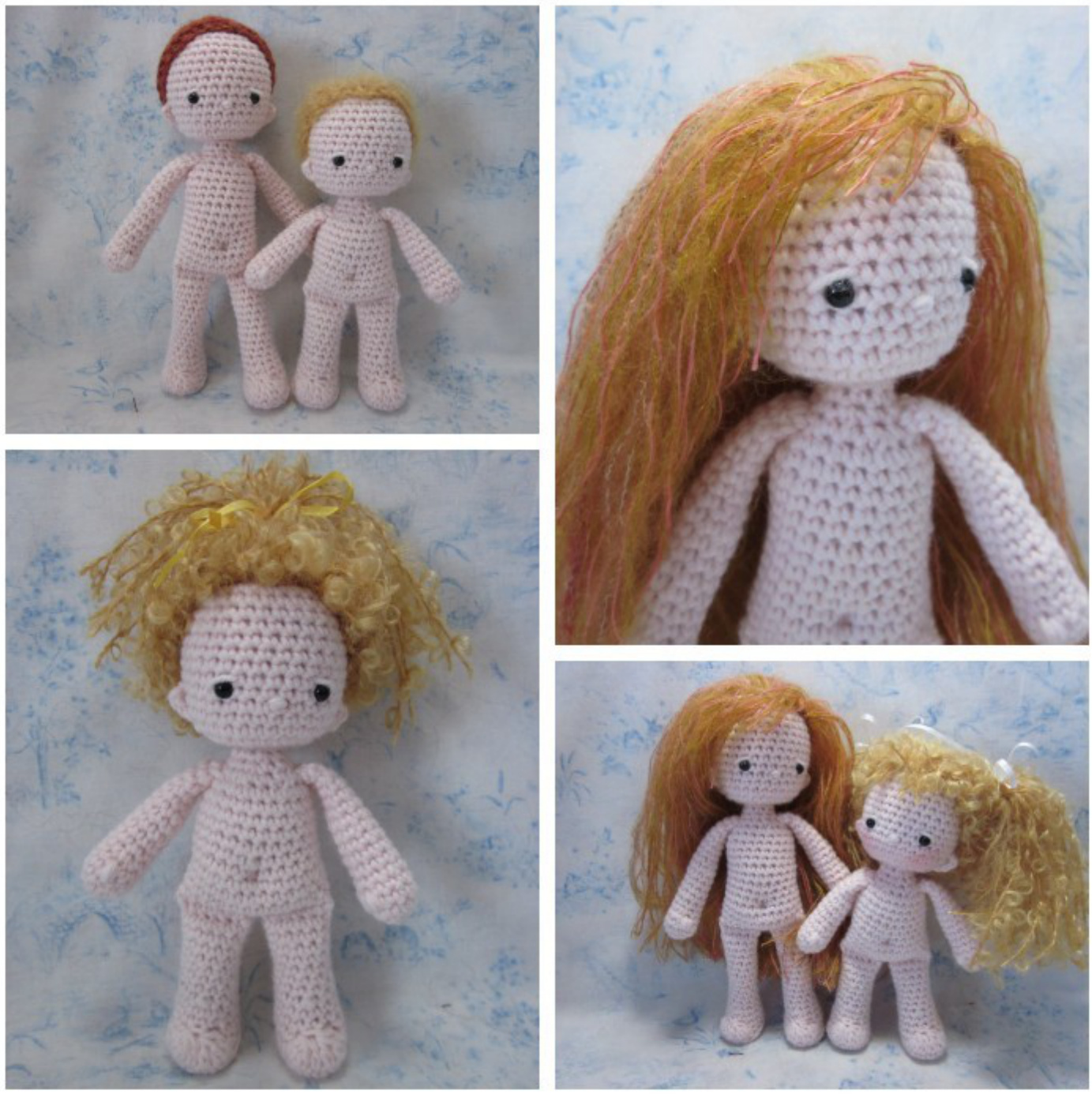 Crochet Amigurumi Doll Pattern: Simply Ami's Friends Mignonette & Violette Tutorial Guide pattern preview