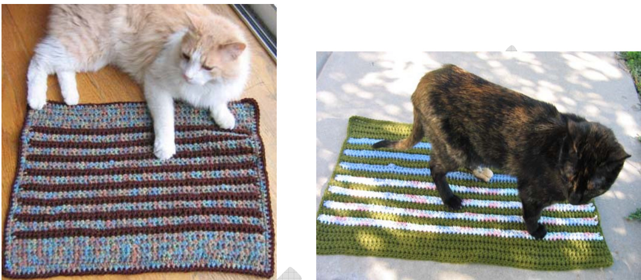 CUSHY PET PAD Crochet Pattern for Beginners with Customizable Size and Stitch Variations pattern preview