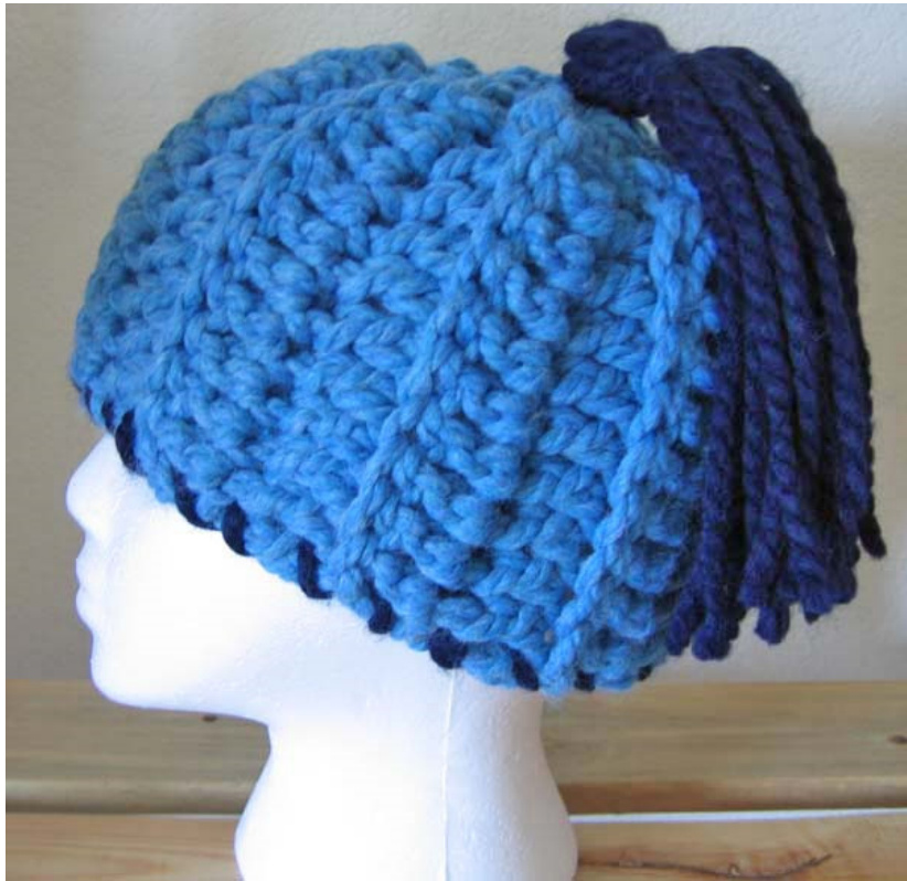 JUMBO RIB HAT Crochet Pattern for Teen/Adult - Easy Skill Level, Super-Bulky Wool-Blend Yarn, Double Crochet Rib Design pattern preview