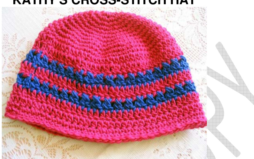 Easy Crochet Hat Pattern for All Ages: Small, Medium, Large Sizes with Optional 2-Color Design pattern preview