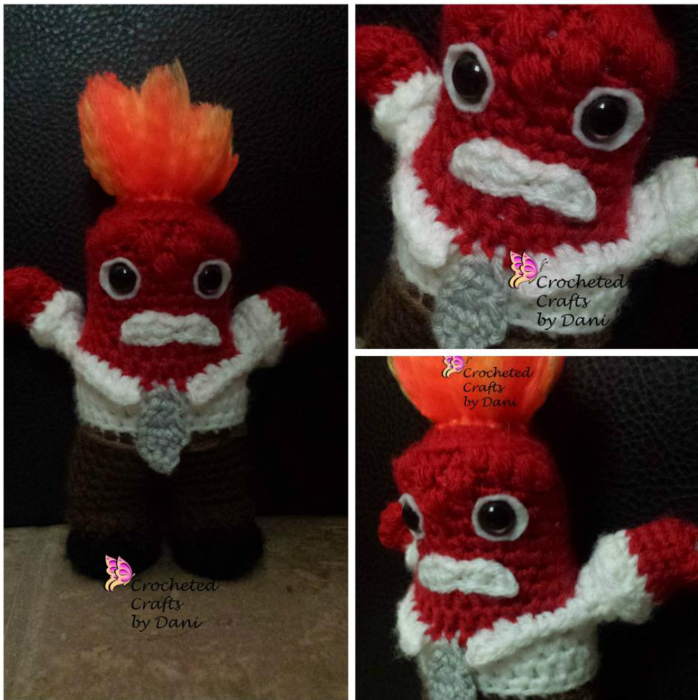 Crocheted Angry Man Pattern by Crocheted Crafts By Dani - Detailed Step-by-Step Guide for Amigurumi Doll Creation pattern preview