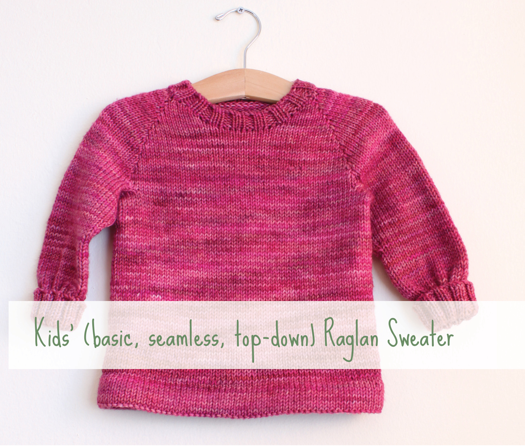 Comprehensive Guide to Knitting a Customizable Kids' Raglan Sweater with Ribbed Details pattern preview