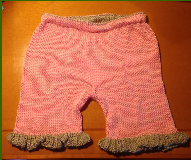 Free Knitting Pattern for Baby Maxi Pants with Detailed Instructions and Measurements pattern preview