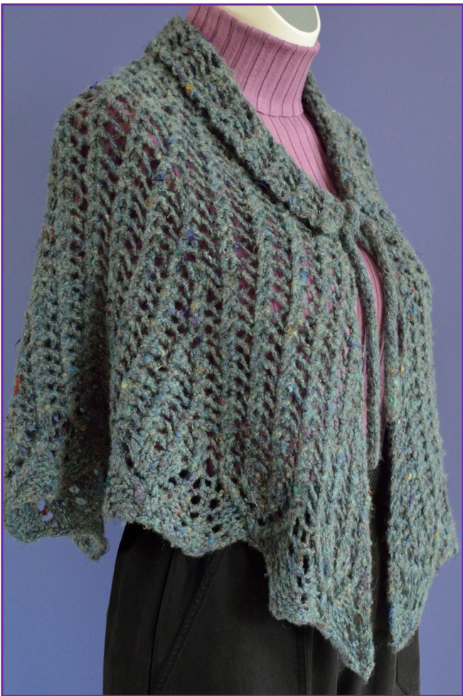 Reticulated Cozy: Reversible Lace Shawl Pattern with Detailed Instructions and Charts pattern preview