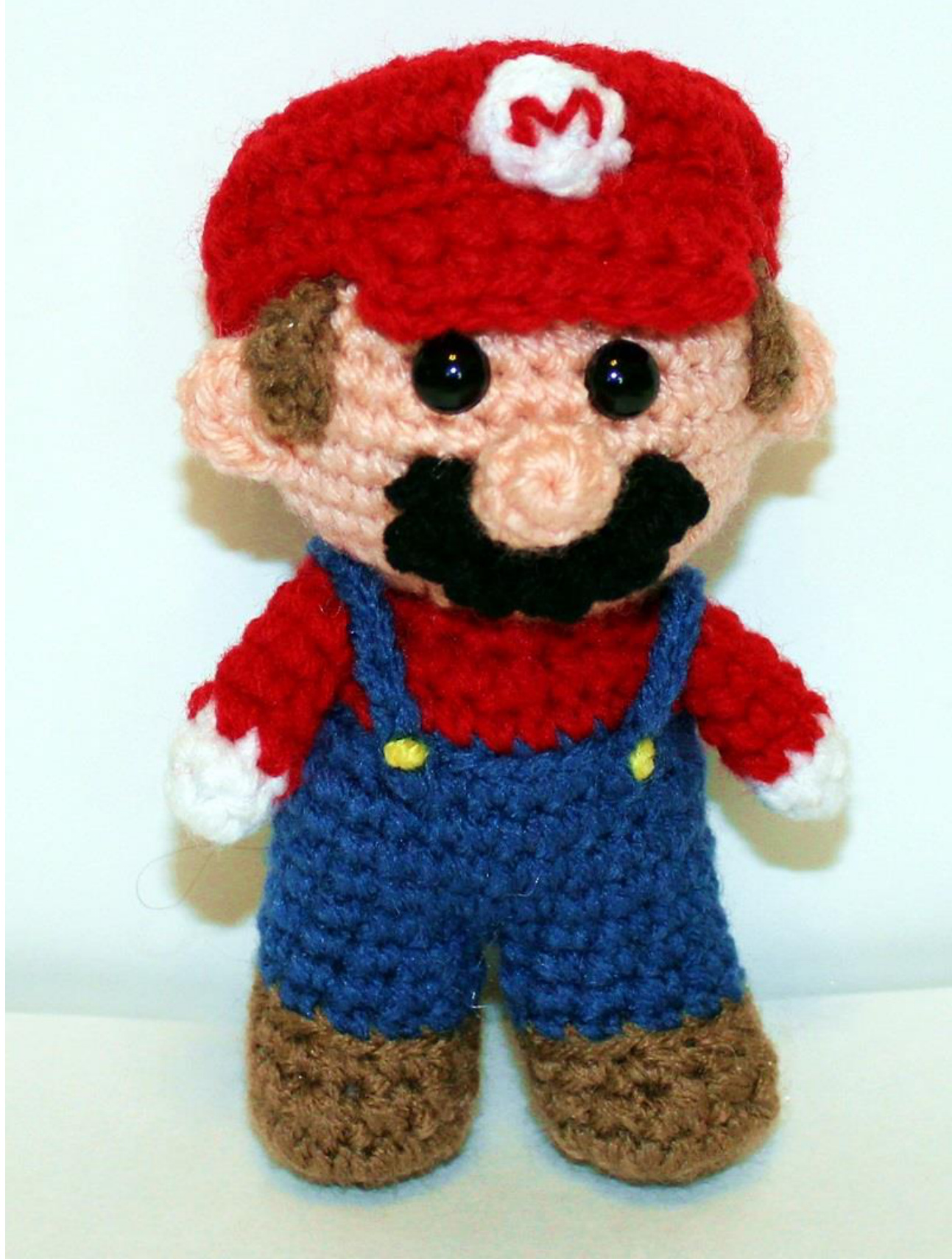 Detailed Crochet Pattern for a Mini Mario Amigurumi Plush Toy by Mary Smith pattern preview