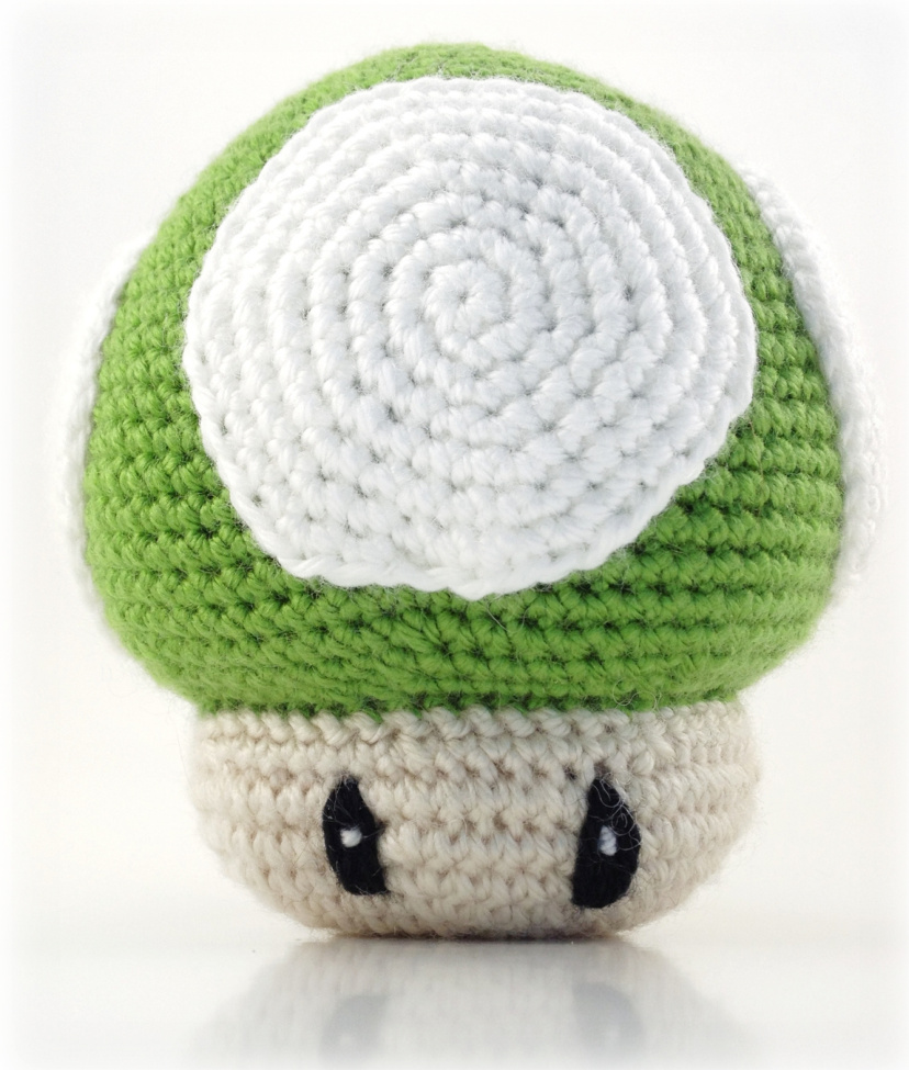 Mario Mushroom Amigurumi Crochet Pattern with Detailed Rounding Instructions and Materials List pattern preview