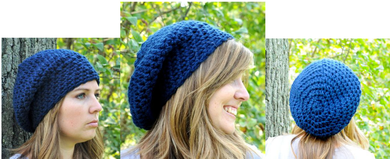 Women's Basic Slouchy Hat Beanie Pattern by Simply Made By Erin - One Size Fits Most pattern preview