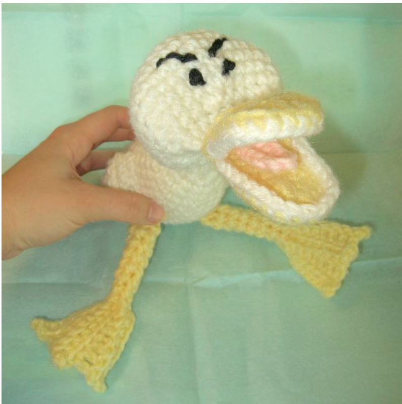 Amigurumi Angry Duckling Stuffed Toy Pattern by Julia Redman - Comprehensive Instructions and Materials List pattern preview