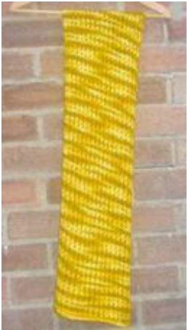 Symbol of Friendship Mens Scarf Knitting Pattern with Pineapple Texture and Hand-Dyed Yarn pattern preview