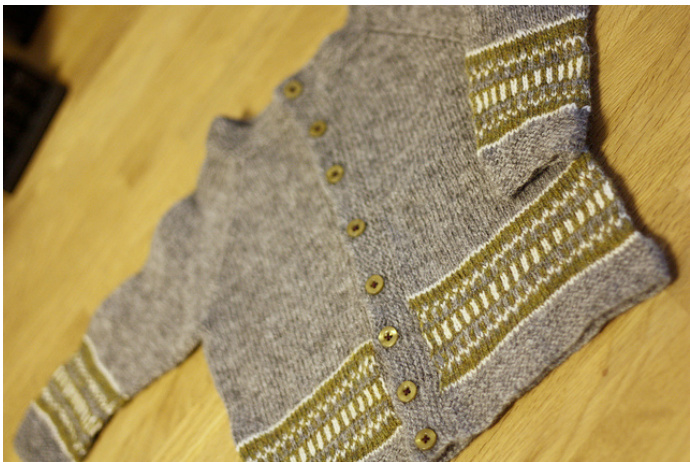 Ludvig Baby Jacket Knitting Pattern by Lena Gjerald - Free and Detailed Instructions pattern preview